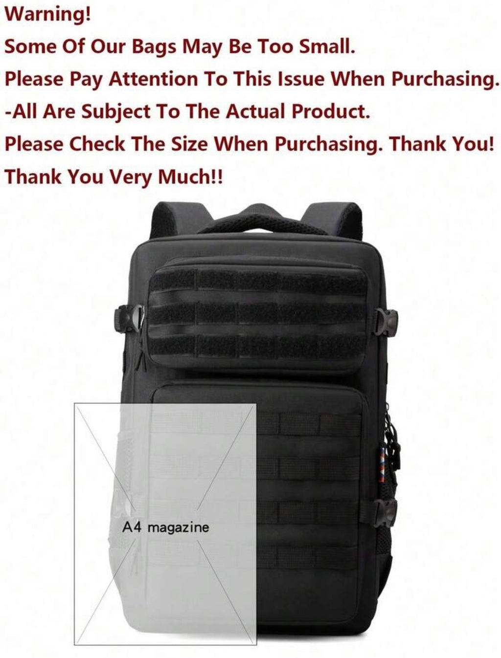 Sac à Dos Tactical Sport — Grande Capacité