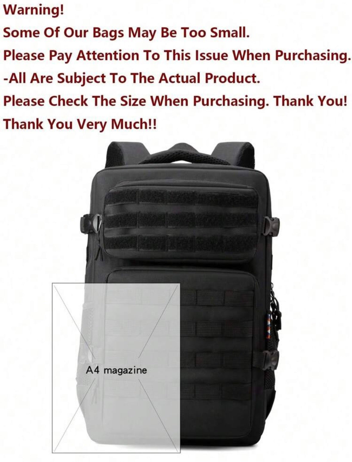 Sac à Dos Tactical Sport — Grande Capacité