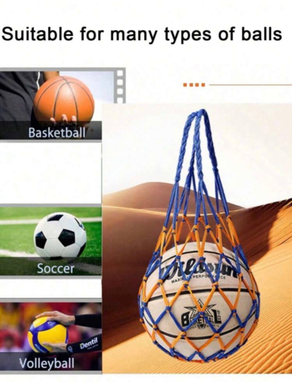 Filet de rangement pour ballon